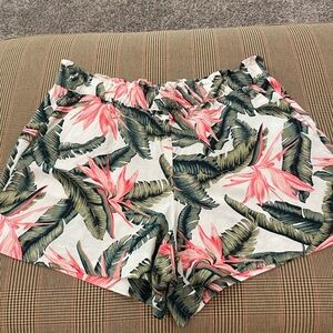 LOFT Tropical Leaf Print Women's Athletic Shorts